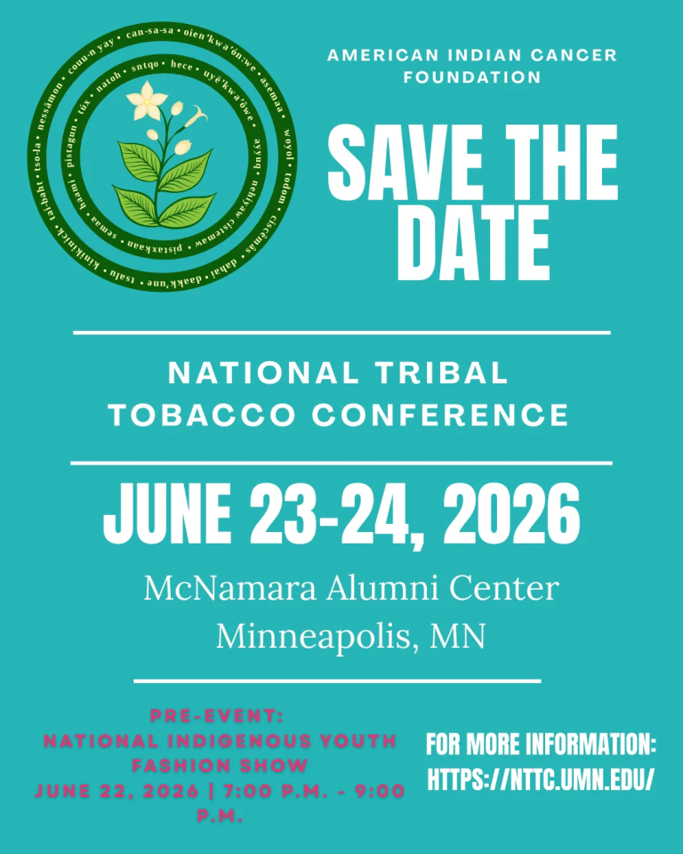 Register Now for National Tribal Tobacco Conference 2026.